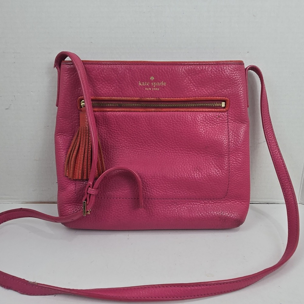 Kate Spade New York Chester Street Dessi Crossbody Hot Pink Has Flaws READ